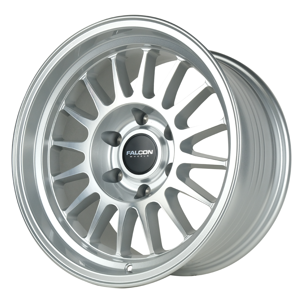 Falcon Off-Road Wheels TX2 - Stratos Silver w/Machine Face 17x9