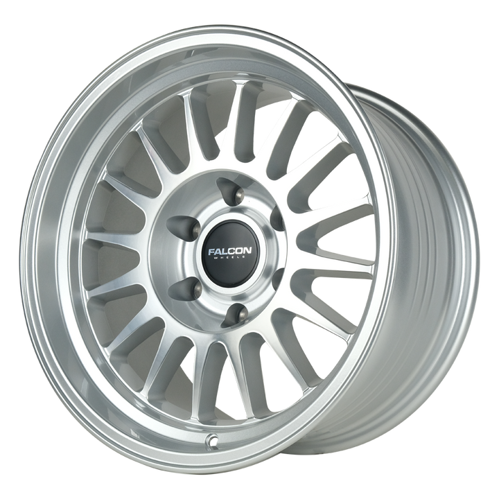 Falcon Off-Road Wheels TX2 - Stratos Silver w/Machine Face 17x9