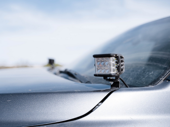 Cali Raised LED Low Profile Ditch Light Brackets Kit For Tacoma (2016-2023)