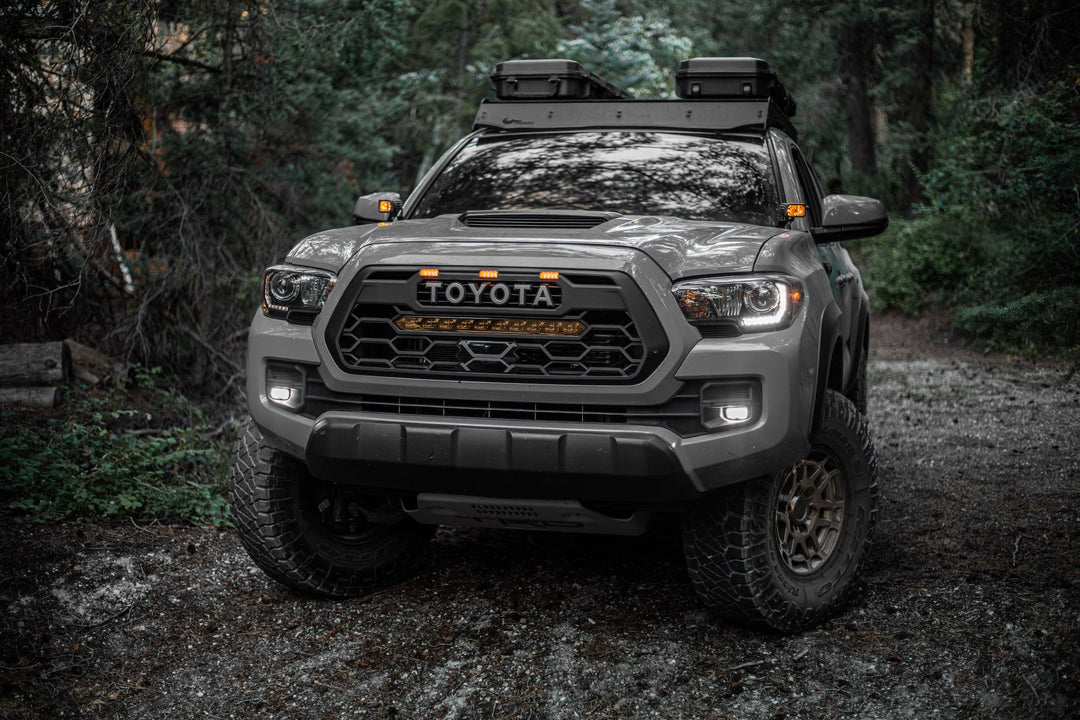 Rave Off Road TRD Pro Style Grille with Integrated Light Bar for Tacoma (2016-2023)