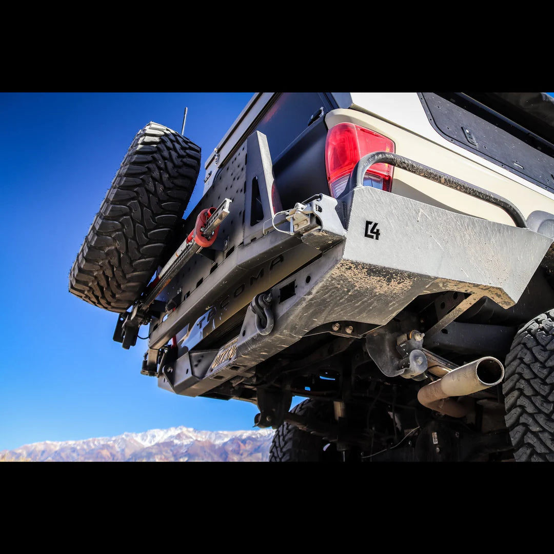 C4 Fabrication Overland Series High Clearance Rear Bumper for Tacoma (2016-2023)
