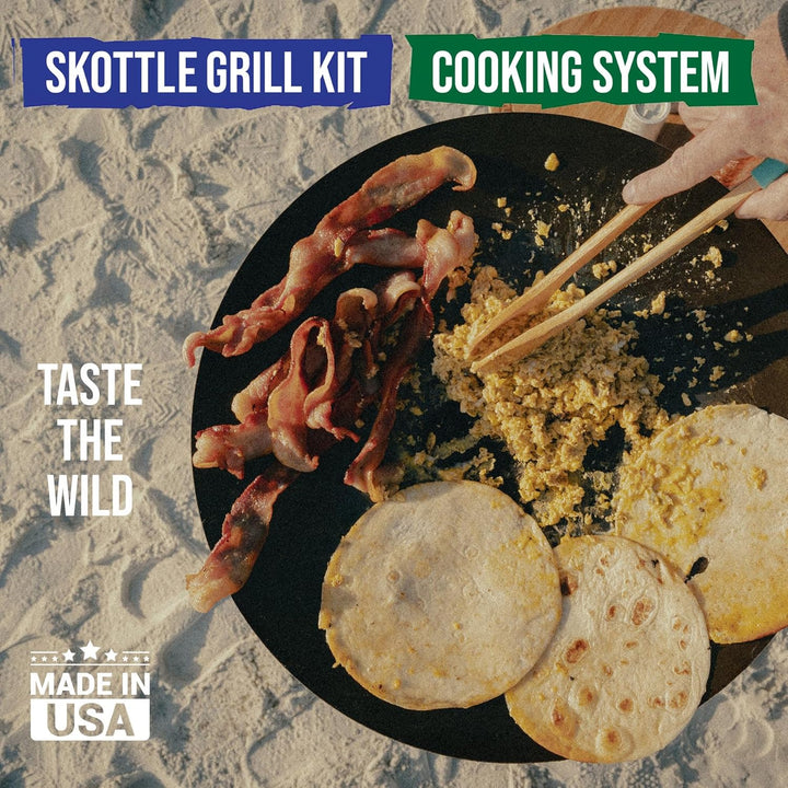 TemboTusk Adjustable Leg Skottle Grill Kit