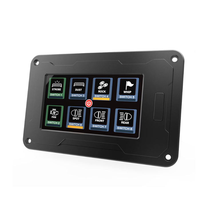 Acumen Camera The Legend Panel with 4.3-inch Touchscreen for 8-Gang in-Car Power Switch Box