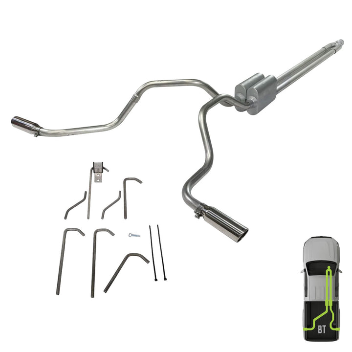 Toyota Tacoma, 1995-2004, V6L, Weld/On - MPI Exhaust Cat-Back Dual Exhaust Kits