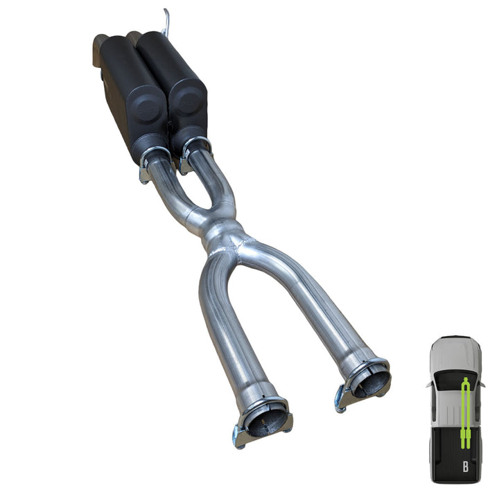 Toyota Tundra, 2014-2021, 5.7L - MPI Bullnose Exhaust Series