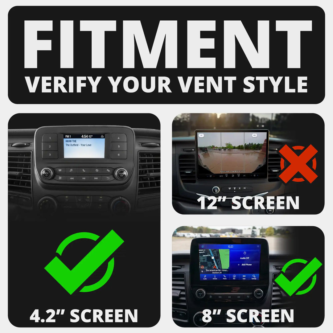 LINK™ Vent Mount Bracket With MagSafe Phone Holder | 3.5" Arm | 2020-2025 Ford Transit (Not Compatible With Transit Connect)