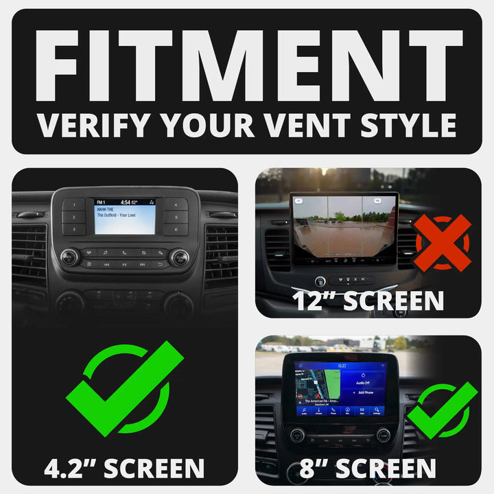 LINK™ Vent Mount Bracket With Quad Lock Magnetic Phone Holder |  3.5" Arm | 2020-2025 Ford Transit (Not Compatible With Transit Connect)