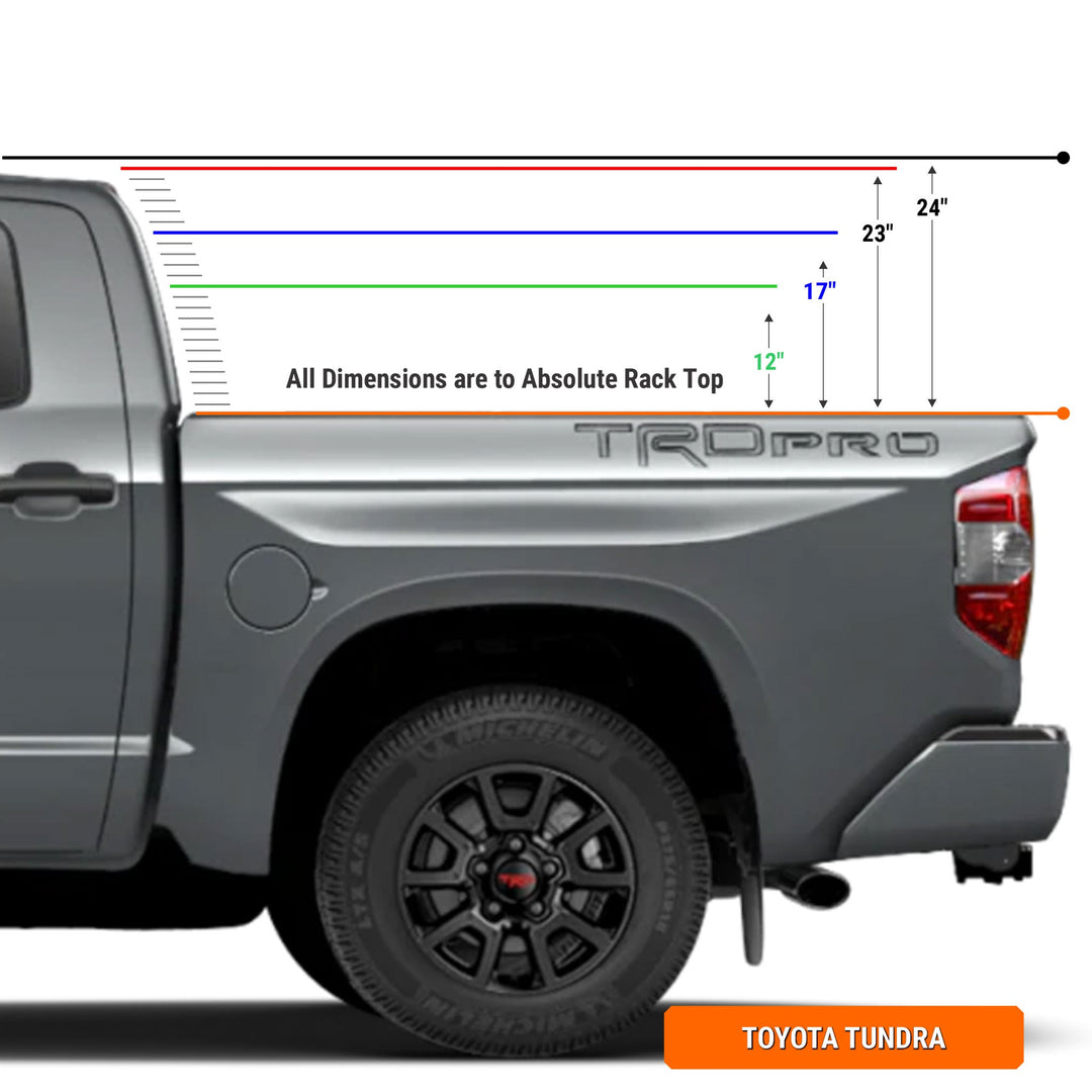 Xtrusion Overland XTR1 Bed Rack for Retrax XR Cover - Toyota Tundra