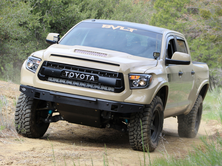 Cali Raised LED 42" Hidden Grille Curved LED Light Bar Brackets Kit for Tundra (2014-2021)