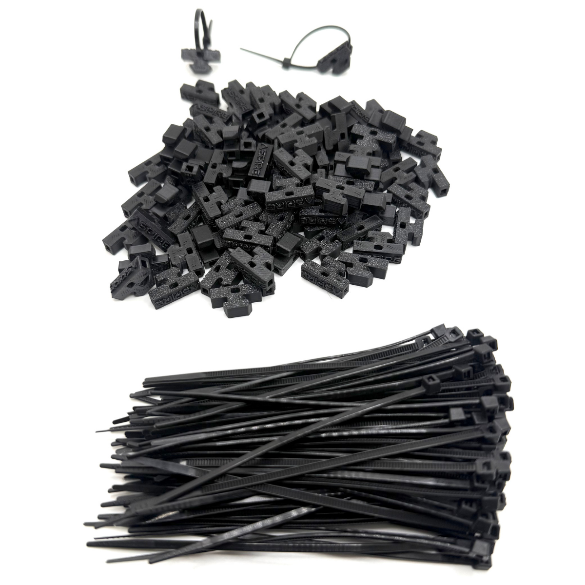 Aspire Auto Accessories Wire Management Zip-Tie Holders for Roof Racks