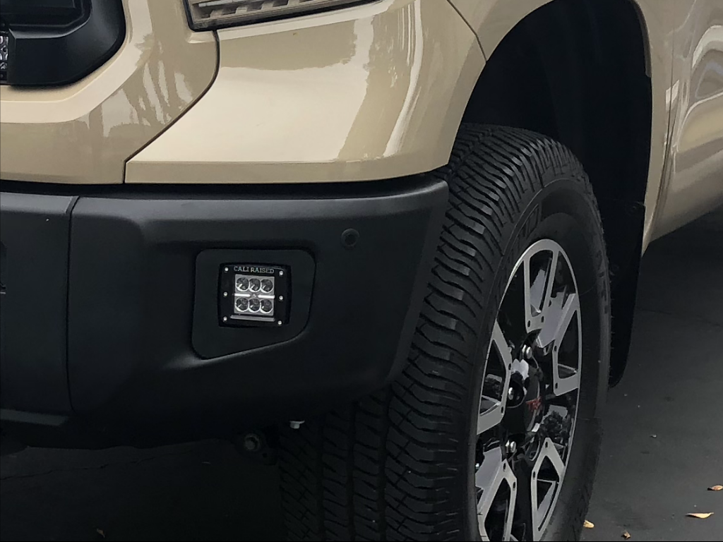 Cali Raised LED Fog Light Pod Replacements Brackets Kit for Tundra (2014-2021)