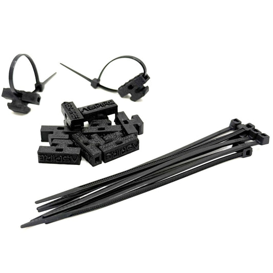 Aspire Auto Accessories Wire Management Zip-Tie Holders for Roof Racks
