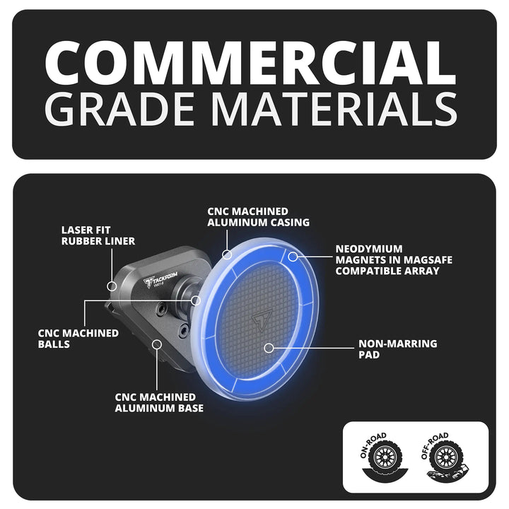 LINK™ Vent Mount Bracket With MagSafe Charging Phone Holder | Choose Your Arm Length | ‘15-‘20 Ford F-150, ‘17-‘22 Super Duty, ‘18-‘21 Expedition (See Compatibility Info For Year/Trim Details)