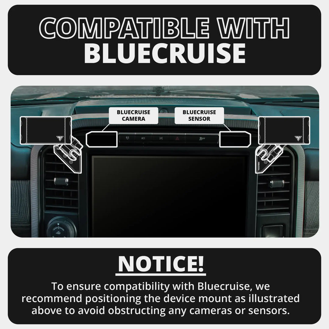 LINK™ Vent Mount Bracket With Quad Lock Magnetic Phone Holder | 2021-2026 Ford F-150/Raptor & 2023-2026 Ford Super Duty