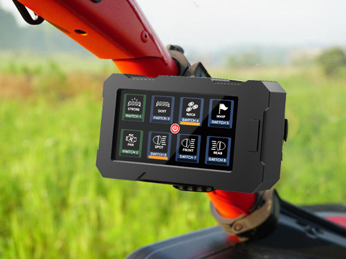 Acumen Camera The Legend Panel with 4.3-inch Touchscreen for 8-Gang in-Car Power Switch Box