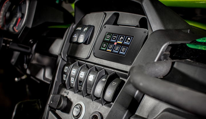 Acumen Camera The Legend Panel with 4.3-inch Touchscreen for 8-Gang in-Car Power Switch Box