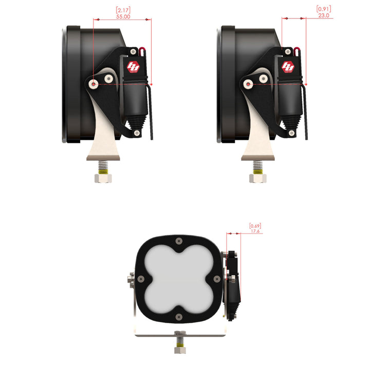 Baja Designs Reflex Light Actuator Kit– LP4/LP6/LP9/XL-M Housing - Universal