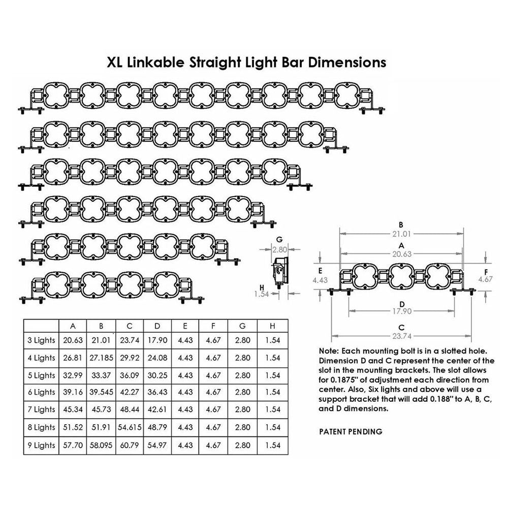 Baja Designs XL Pro Linkable Light Bar- Universal