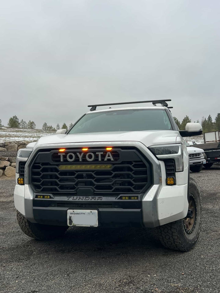 Baja 686 Industries LLC  Led vent cover (ASA Matte Black) + Baja Designs Squadron SAE for Tundra (2022+)