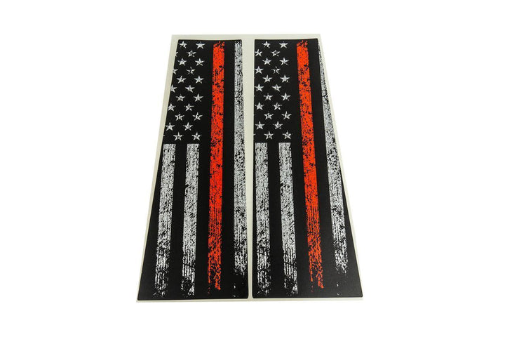 American Flag B Pillar Overlays - 2024+ Tacoma Double Cab / 2025+ 4Runner