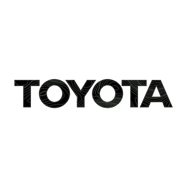 "TOYOTA" Topo Front Grille Emblem Kit - 2024+ Land Cruiser  / 07-14 FJ Cruiser