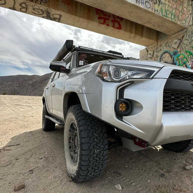 Aspire Auto Accessories LED DRL Fog Light Fang Bezel Kit for 4Runner (2014-2024)