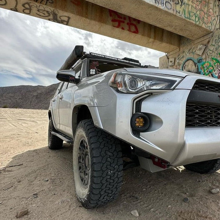 Aspire Auto Accessories LED DRL Fog Light Fang Bezel Kit for 4Runner (2014-2024)