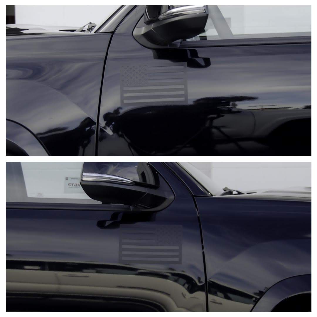 Tactilian American Flag Vehicle Magnets - Black (Best-Seller)