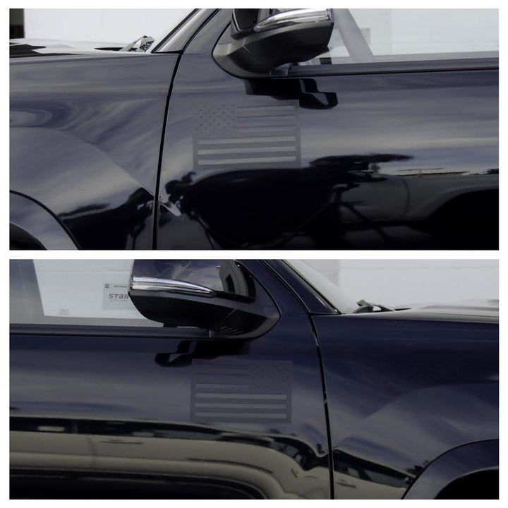 Tactilian American Flag Vehicle Magnets - Black (Best-Seller)