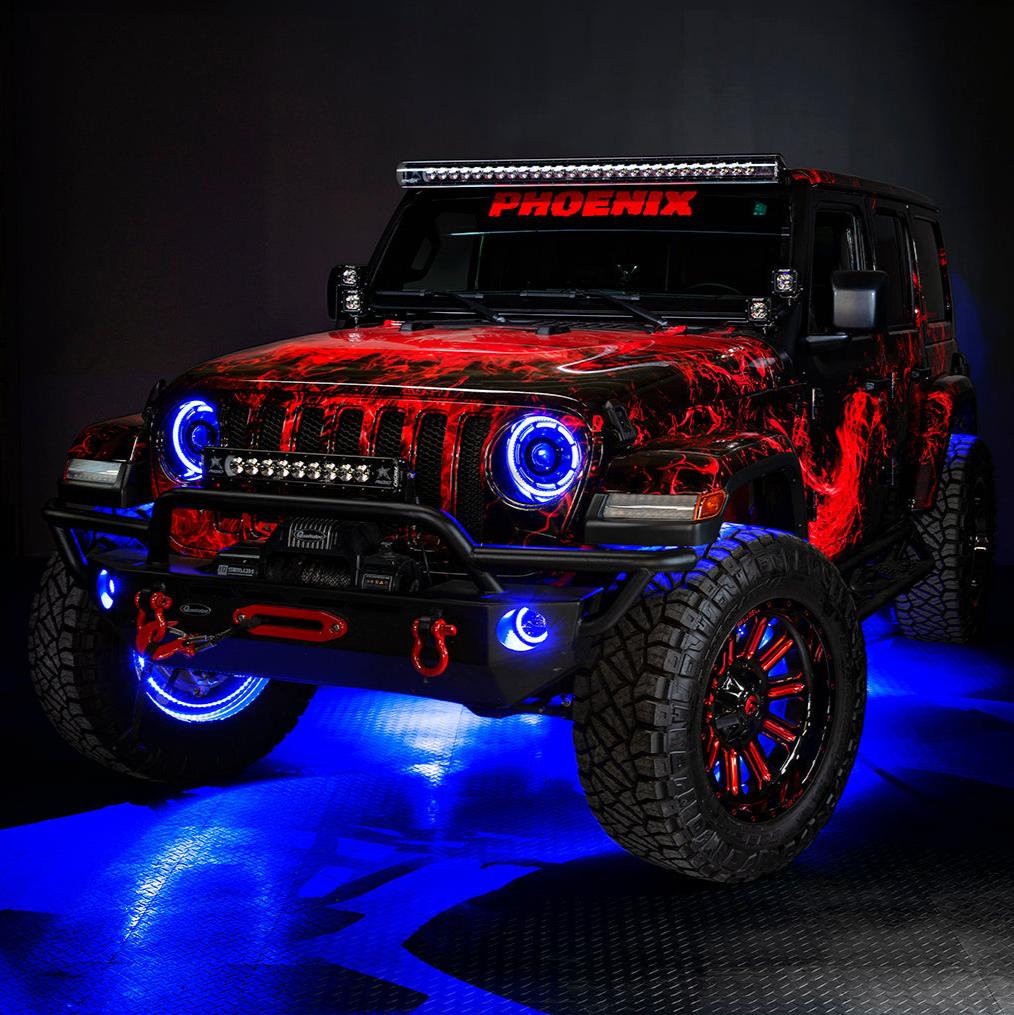 LED Illuminated Wheel Rings - Single / Double Row LED