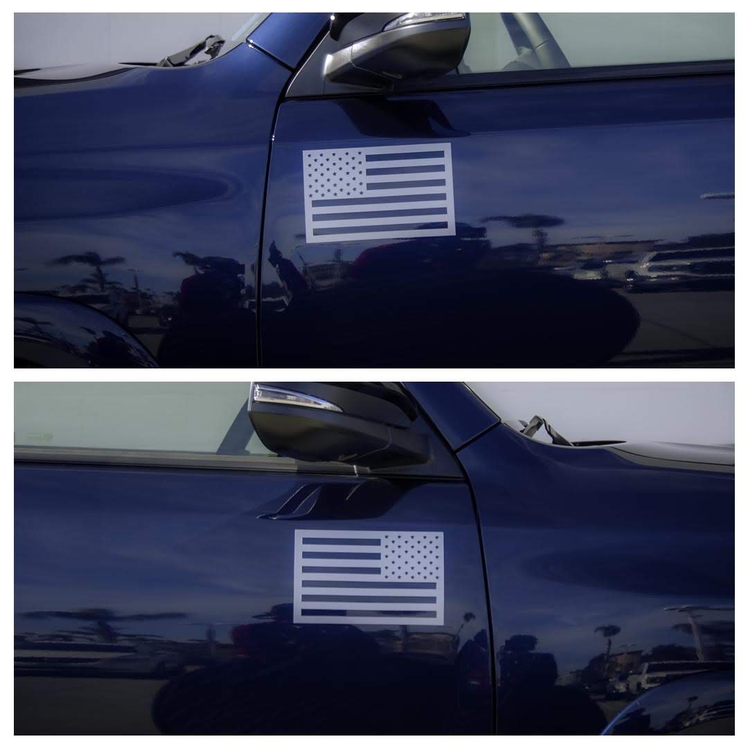 Tactilian American Flag Magnets - Metallic Grey