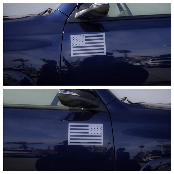 Tactilian American Flag Magnets - Metallic Grey