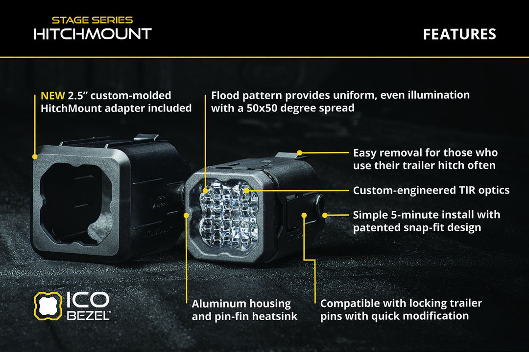 Diode Dynamics HitchMount LED Pod Reverse Kit for Tacoma (2024+)