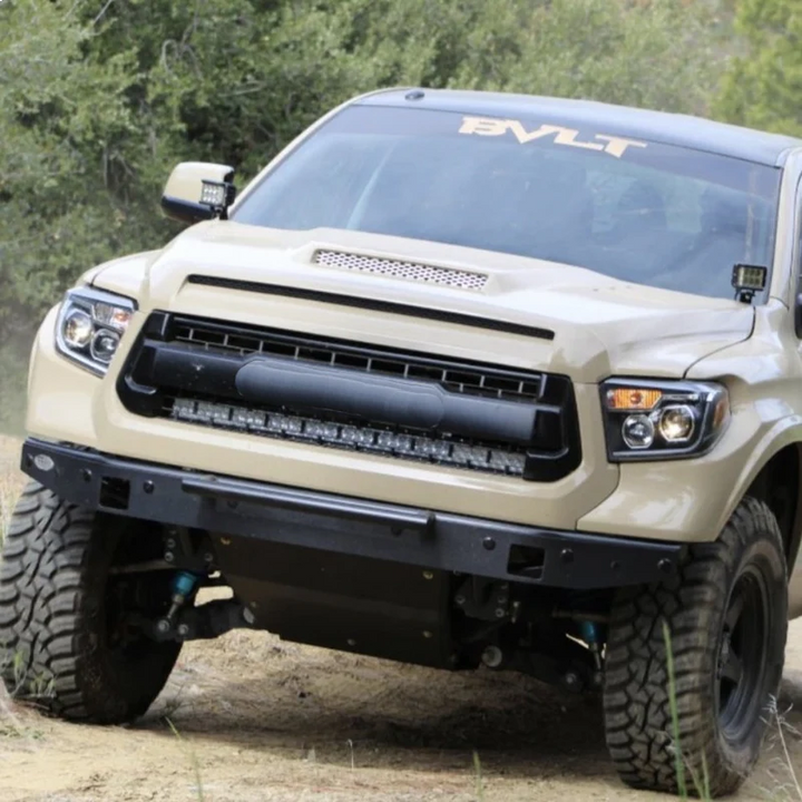 Cali Raised LED 42" Hidden Grille Curved LED Light Bar Mounting Brackets for Tundra (2014-2021)