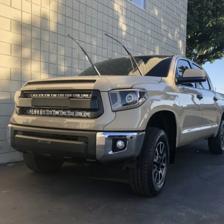 Cali Raised LED 42" Hidden Grille Curved LED Light Bar Mounting Brackets for Tundra (2014-2021)