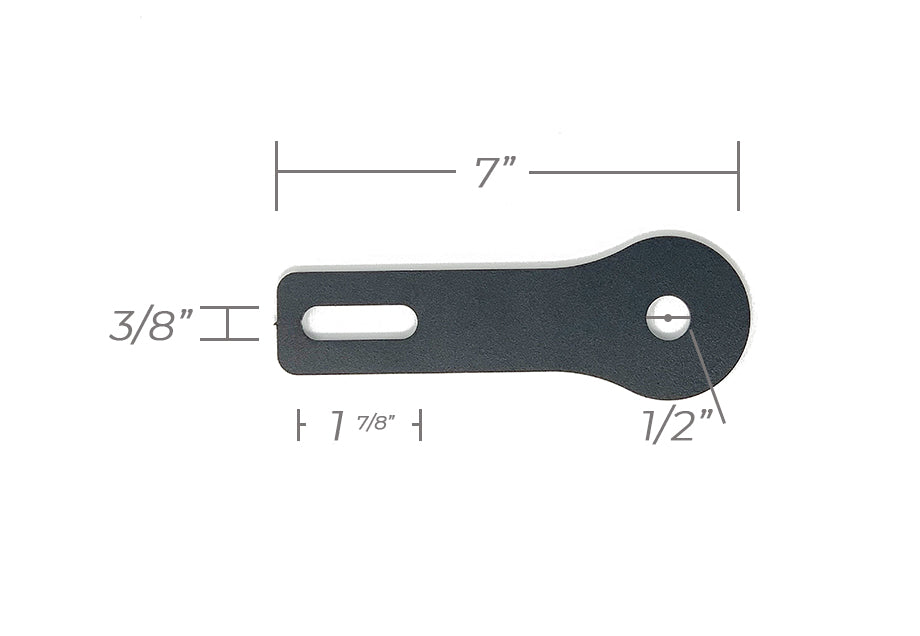 Cali Raised LED Hood/Ditch Light Extension For CB Antenna Mount