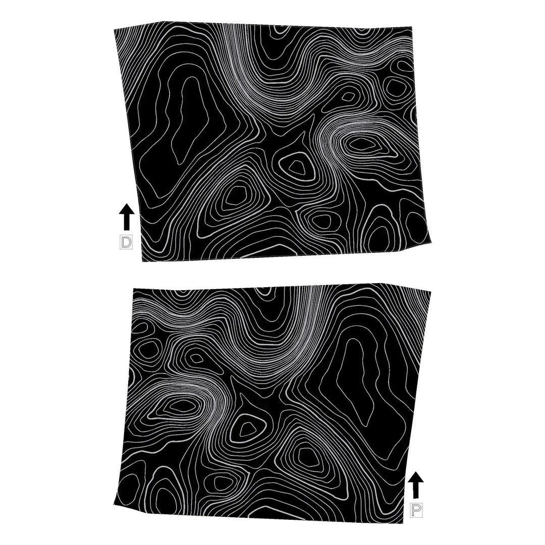 StickerFab Topographic REAR Door Armrest Panel Protection for 4Runner (2025+)