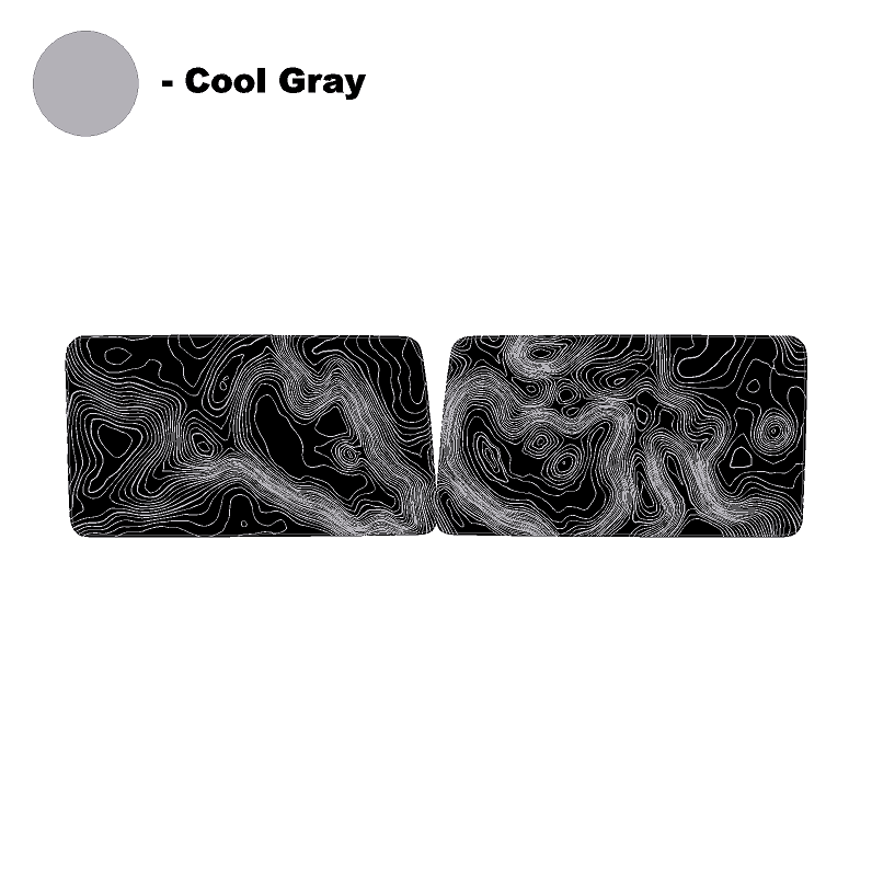 Topographic Map Premium Print Vinyl Rolls (3' or 6') - Matte Finish
