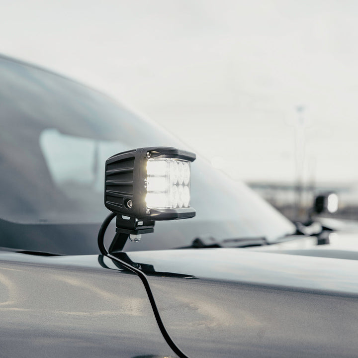 Cali Raised LED Low Profile Ditch Light Brackets Kit For Tundra (2022+)