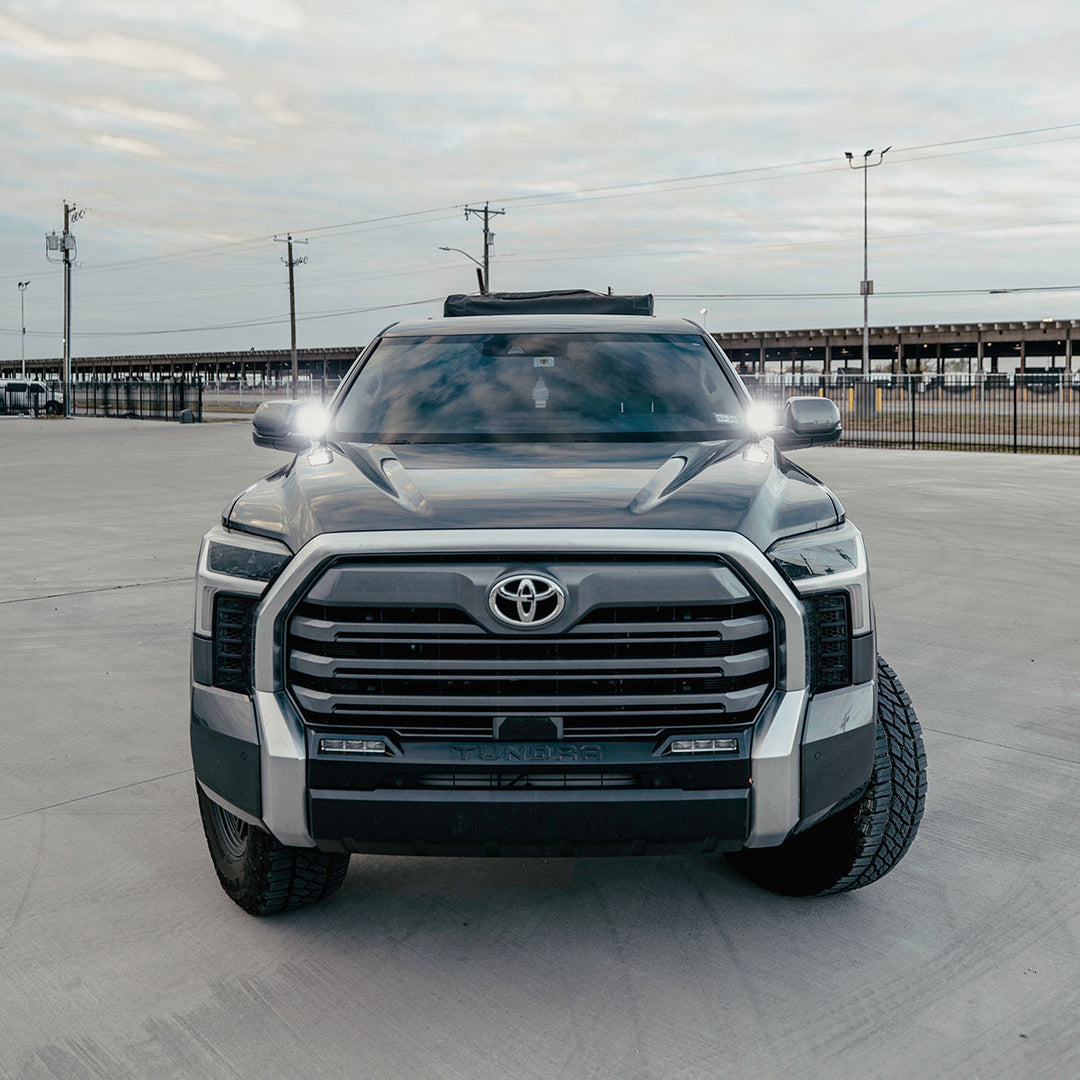 Cali Raised LED Low Profile Ditch Light Brackets For Tundra (2022+)