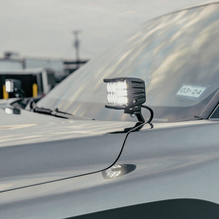 Cali Raised LED Low Profile Ditch Light Brackets Kit For Tundra (2022+)