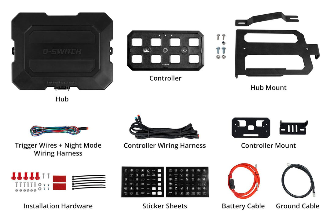 Diode Dynamics D-Switch Hub Mounting Kit for Tacoma (2016-2023)