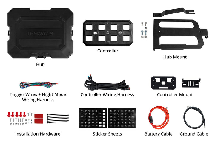 Diode Dynamics D-Switch Hub Mounting Kit for Tacoma (2016-2023)