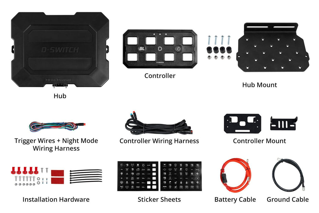 Diode Dynamics D-Switch Hub Mounting Kit for Tacoma (2024+)
