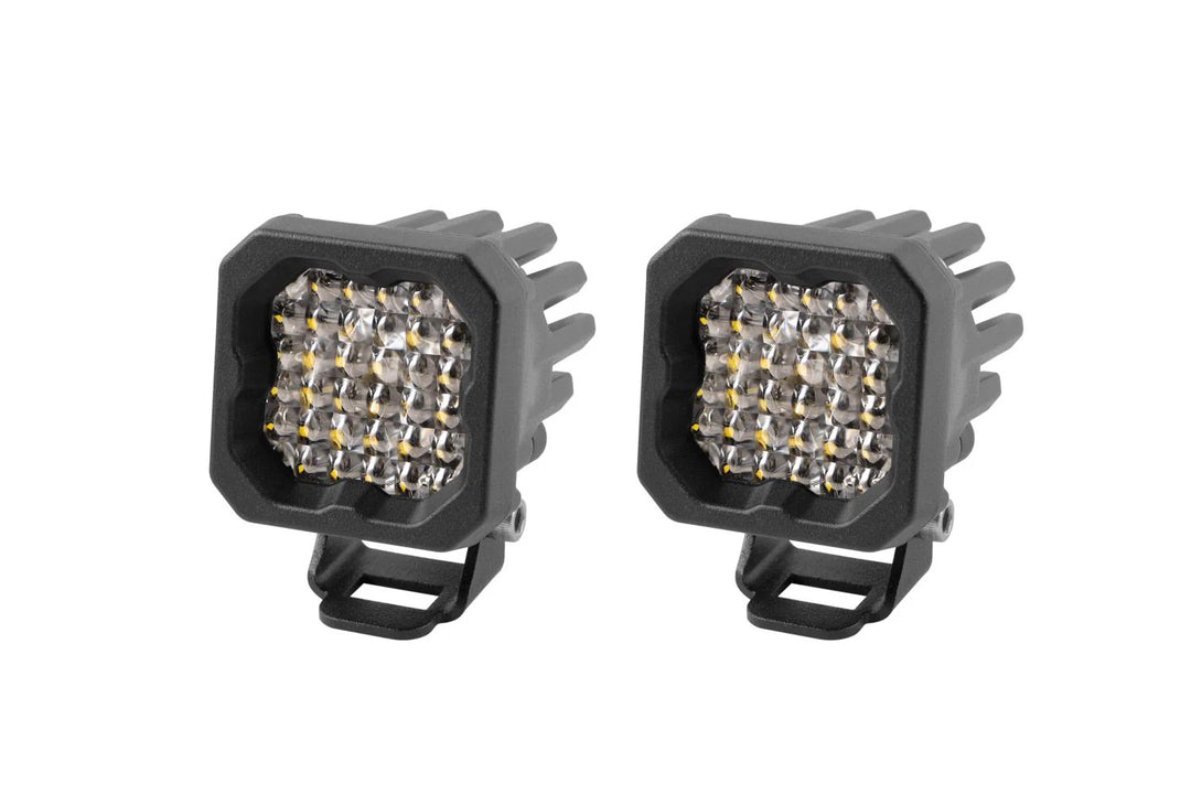 Baja 686 Industries LLC DD SSC1 Led vent cover (Matte Black) + Diode Dynamics SSC1 Sport for Tacoma (2024+)