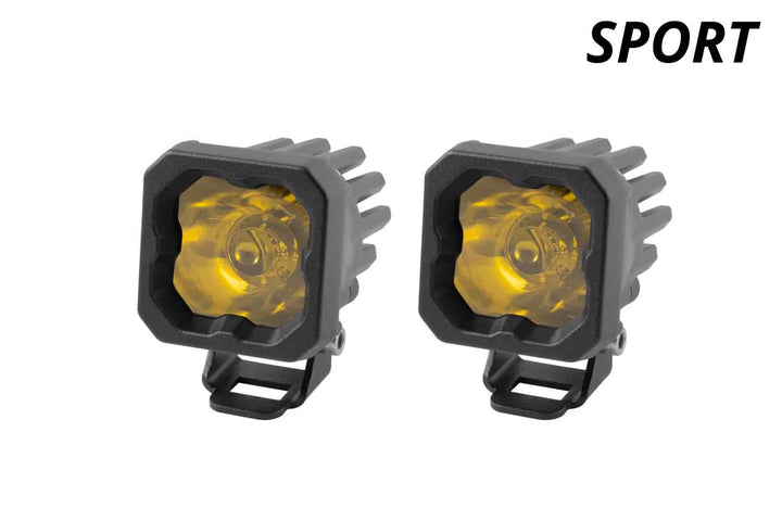 Baja 686 Industries LLC DD SSC1 Led vent cover (Matte Black) + Diode Dynamics SSC1 Sport for Tacoma (2024+)