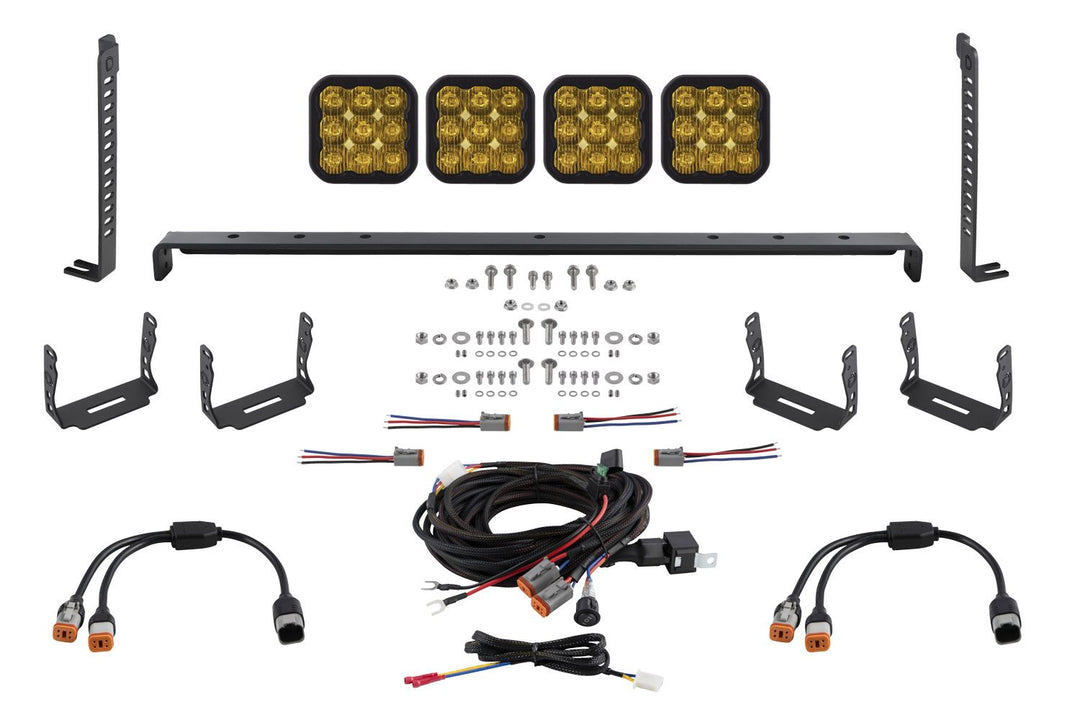 Diode Dynamics SS5 Stealth Grille LED Pod Kit for 4Runner (2014-2024)