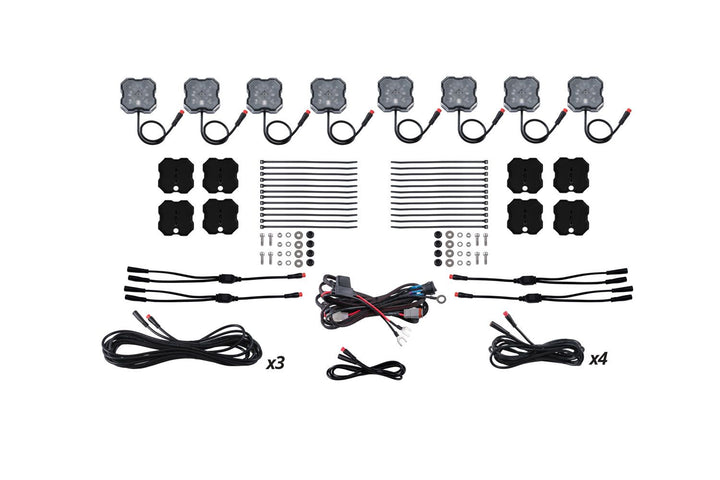 Diode Dynamics Stage Series RGBW LED Rock Light Kit (8-pack)