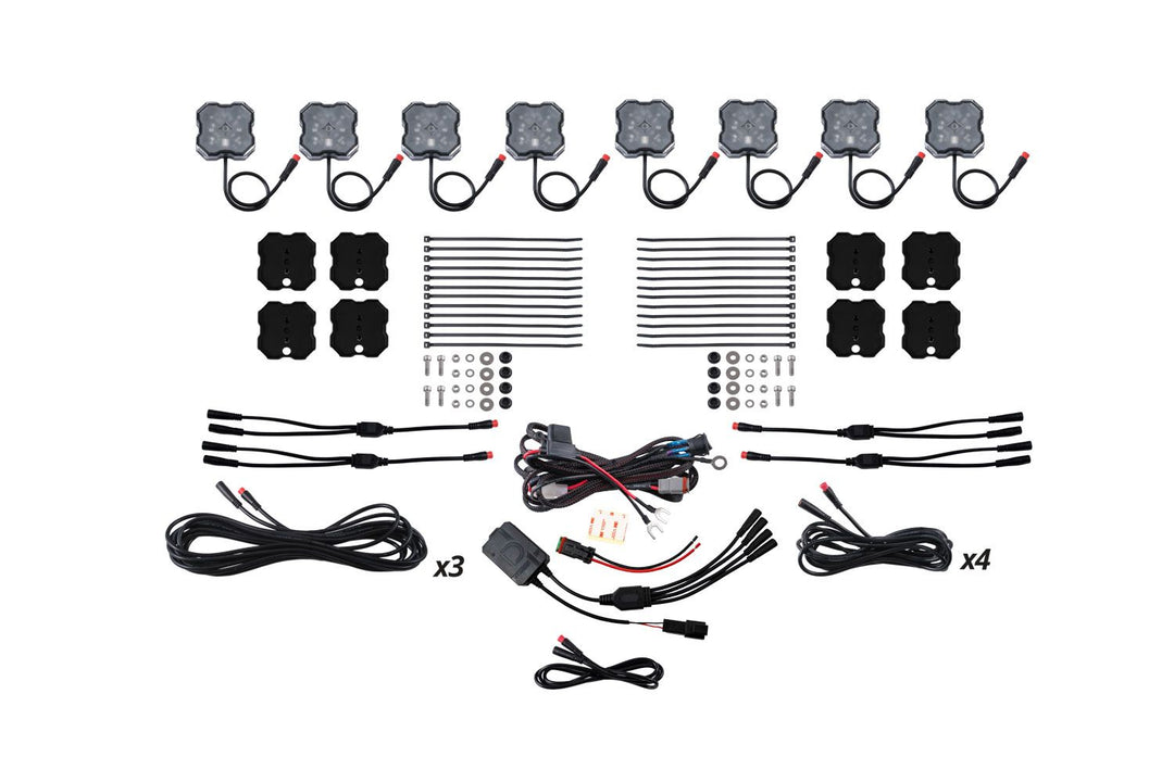 Diode Dynamics Stage Series RGBW LED Rock Light Kit (8-pack)