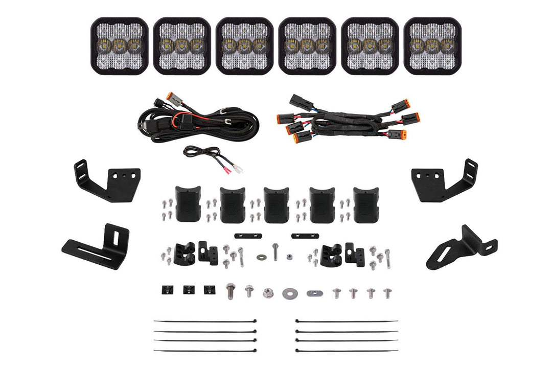 Diode Dynamics SS5 CrossLink Lightbar Kit for Prinsu/Sherpa Roof Racks